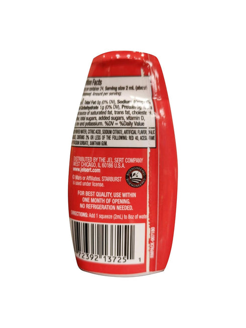Starburst Singles To Go Liquid Water Enhancer, Cherry, 1.62 Fl. Oz (1-Pack), Low Calorie, Zero Sugar Drink