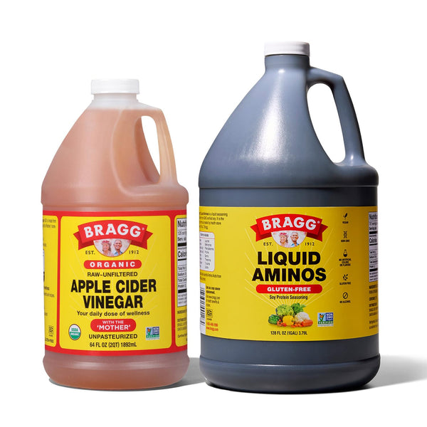 Bragg Organic Apple Cider Vinegar 64oz with the Mother + Bragg Liquid