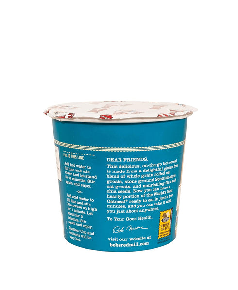 1.81 (Pack 12) Bob's Red Mill GF Oatmeal Cup, Classic, Ounce Cup of - Non-GMO, Vegan, Whole Grain, Kosher