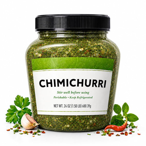 Generic Chimichurri Sauce, Argentine-Style Herb & Garlic Marinade with Olive Oil, Zesty Refrigerated