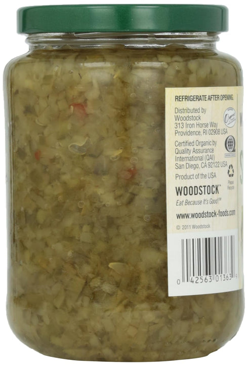 95% 16 oz Woodstock, Sweet Relish, At least Organic