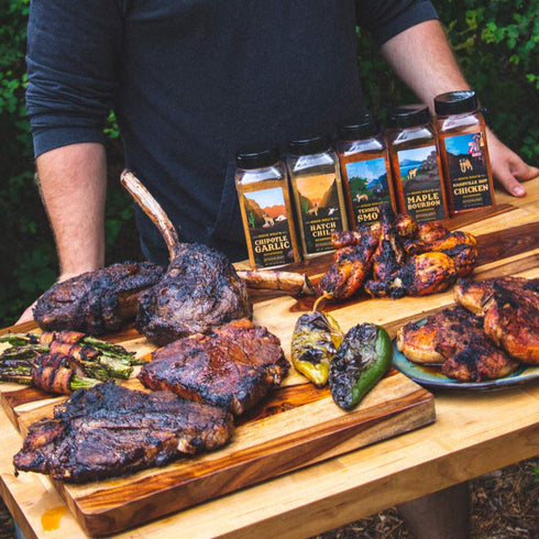 Spiceology & Derek Wolf Maple Bourbon Seasoning - Sweet & Smoky Barbeque Rubs, 4.2 oz for Ribs, Pork, Beef, Chicken