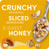 KD Chocolates G0 10g 10g 17.7oz Kashii Protein Cereal, Protein, Fiber, Honey Almond Flax Crunch, Box