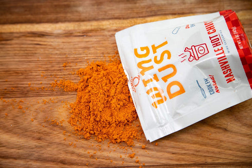 Kosmos Q Nashville Hot Chicken Seasoning Wing Dust, Savory & Spicy Chicken Seasoning for Wings, Fries, Popcorn, Dips, 5