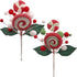 Pack 12, 8" Pack 24 Larksilk Assorted Sugar Lollipop Christmas Candy Mix of Tall Great for Wreaths, Trees, Gift