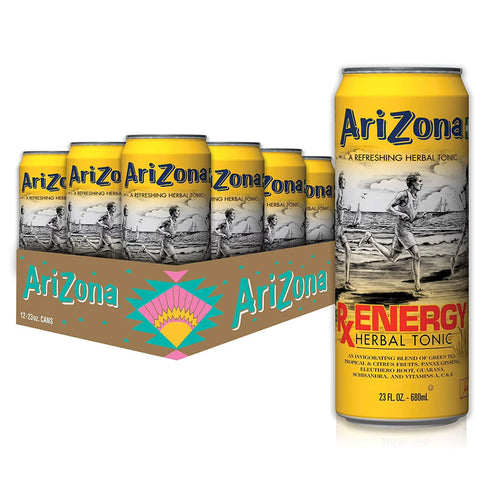 Arizona Tea RX Energy Herbal Tonic, 23 Ounce Cans (Pack of 24)