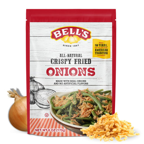 Bell's Fresh Fried Onions 6 oz Bag Crispy & Flavorful Topping for