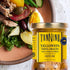 Pack 6 Tonnino Yellowfin Tuna Fish Lemon Pepper in Olive Oil of Alternative to Salmon Protein Snacks Ready to Eat Meals