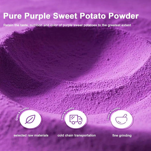 SXETBEAN 13oz/368g Purple Sweet Potato Powder, Pure Purple Yam Powder, Ube Powder for Latte, Baking, Smoothies, Juices