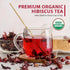 1lb (16oz), Soeos Organic Hibiscus Flower Herbal Tea, Hibiscus Tea Loose Leaf, Bold Tart Flavor, Caffeine-Free