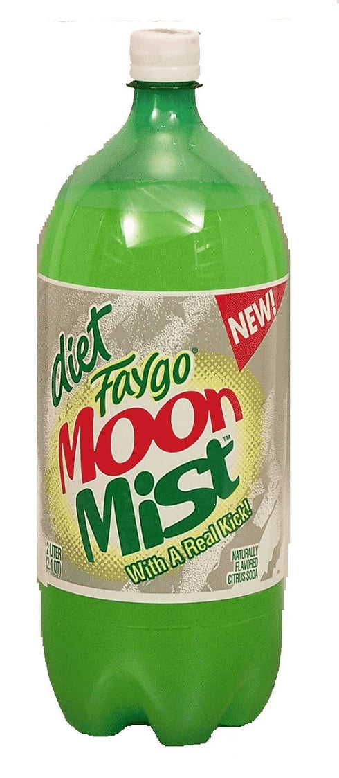 Faygo Diet Moon Mist citrus soda pop, 2-liter plastic bottle