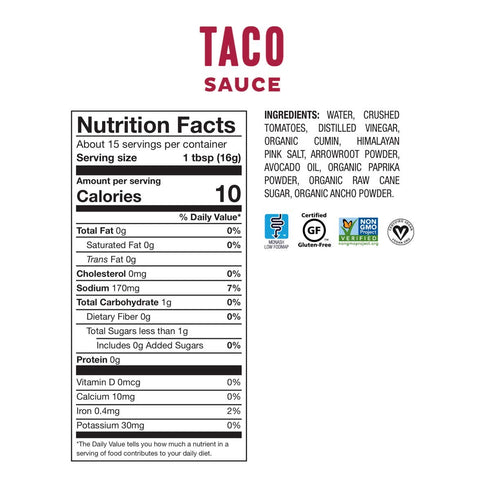 FODY FOOD COMPANY Nacho Typical Taco Sauce (8.5 oz)