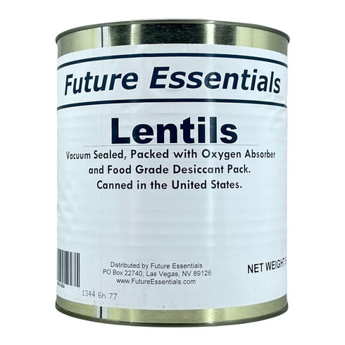 1 Can of Future Essentials Lentils, Dried, #10 Can, 5 lbs Net