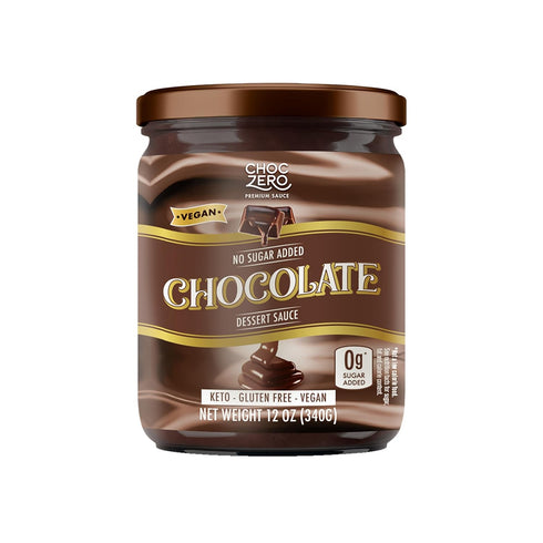 ChocZero Keto Chocolate Sauce, Sugar Free Hot Fudge, No Artifical Sweeteners, Low