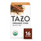 TAZO Organic Chai Black Tea Bags, Caffeinated tea, 16 Total Bags