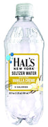 Hal's New York 20 Oz (Pack 24) Seltzer Water, Vanilla Creme Sparkling Water, Fl Bottles