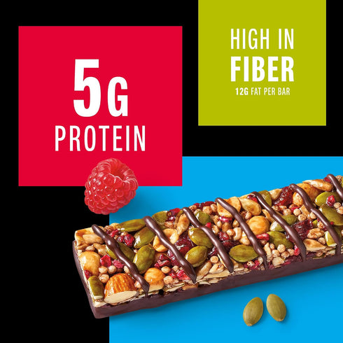 5g 36 Count KIND Healthy Snacks Bars, Dark Chocolate Raspberry Pumpkin Seed, Gluten Free, High Fiber Snacks, Protein