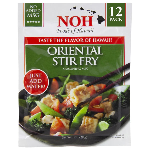 NOH Oriental Stir Fry Seasoning Mix, 1 oz Packet (Pack of 12)