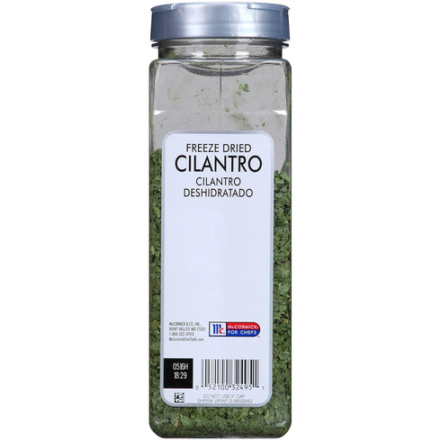 1.25 oz 1.25 McCormick Culinary Freeze Dried Cilantro, - One Ounce Container of Dried Cilantro Leaves for a Citrus-Like