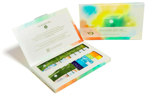 Set 18 Palais des Ths - Discovery Gift Box with Flavored Teas - Organic Selection of Premium Tea Bags, Serves Cups