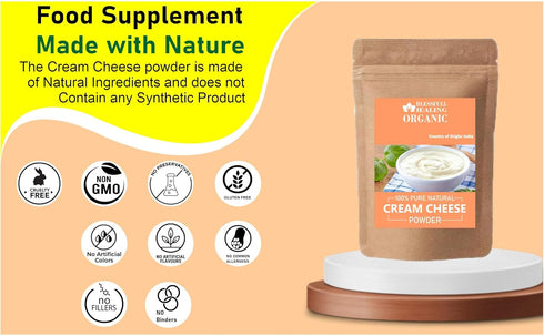 Blessfull Healing 100% 100 3.52 oz Organic Cream Cheese Powder Pure Natural Gram /