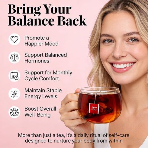 20 FlyweightZ Progesterone Balance Tea for Women - Natural Hormone Balance Herbal Tea Blend for Hormonal Support, Cycle