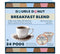Double Donut Breakfast Blend Fresh Medium Roast Coffee, Single Serve Pods for Keurig K Cup Brewer, 24 Capsules