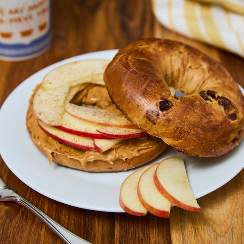 2 2 24 Just Bagels Mixed Bundle - Bags of French Toast & Bags of Cinnamon Raisin - Total Bagels Non-GMO