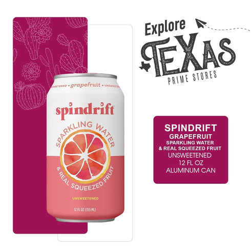 20- Pack 12 oz Spindrift of Grapefruit Sparkling Water & Real Squeezed Fruit fl Can