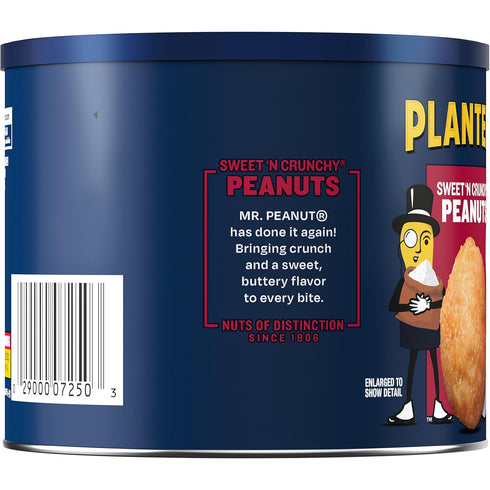 10 oz. (Pack 6) PLANTERS Sweet 'N Crunchy Peanuts, can