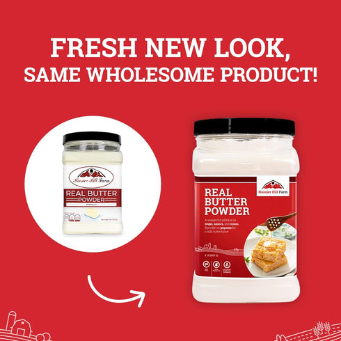 1LB (Pack 1) Hoosier Hill Farm Real Butter Powder