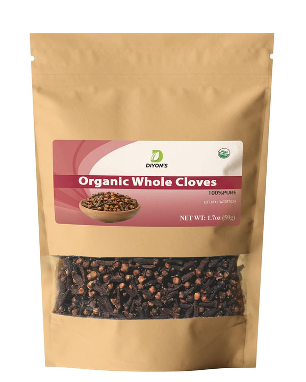 Organic Whole Cloves, 1.7 oz, Stand Up Resealable Pouch