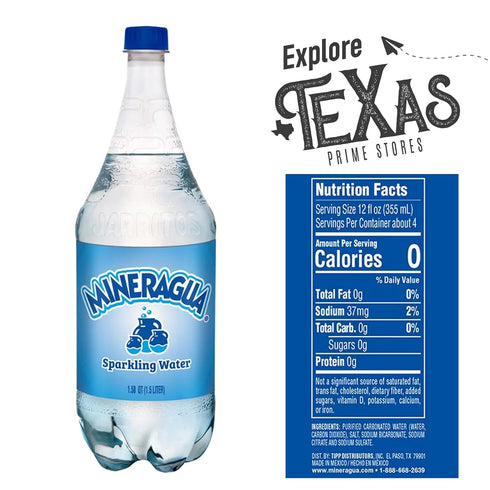5-Pack 50.7 oz (1.5 Jarritos of MIneragua Mexican Sparkling Water Plastic Bottle fl lt)