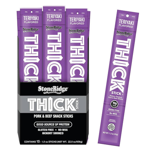 THICK STICK - STONERIDGE OLD-FASHIONED QUALITY TERIYAKI - Hickory Smoked Pork and