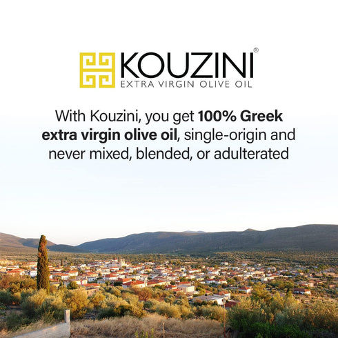 Pack 3 2 60 ml, Pack 5 Kouzini Variety Gift - Greek Extra Virgin Olive Oil and Balsamic Vinegar, Balsamic Vinegars