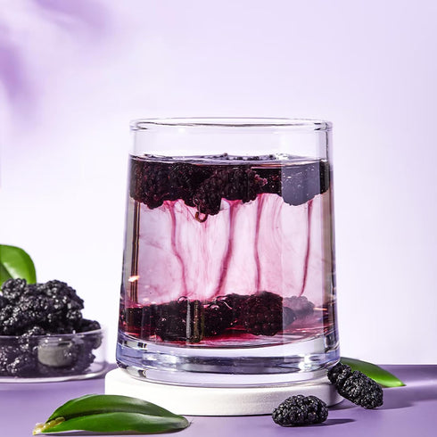 BAYUEDEGUA Mulberry 150g/5.29oz Mulberry, -Dried Black Dried clean ingredient list, pure dried fruit, sugar free