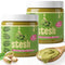 Stesh Pistachio Butter (2-Pack, 8oz Jars Each) | Prebiotic Fiber Protein Spread,