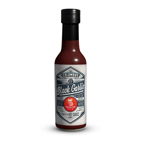 Clamlube Flavor and Fire Foods, Black Garlic, Columbus Hot Sauce, Pepper Infused, Award