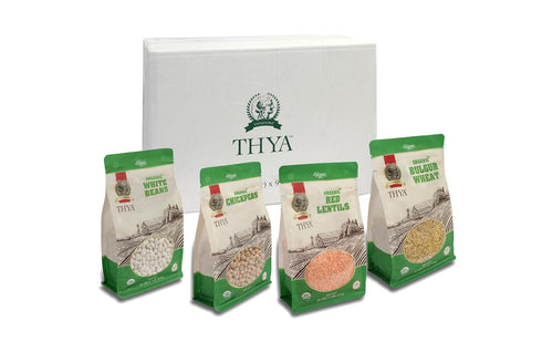 9 LB (9 1 LB Packs) THYA Organic Chickpeas | Organic Garbanzo Beans, x