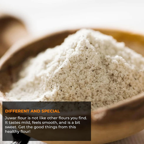 5 NY Spice Shop Sorghum Flour - Pound Whole Grain Flour - Juwar Sorghums Stone Ground - Maida Atta for Cooking, Baking