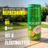 12 pack (8.45 oz Yoopy Sparkling Coconut Water with Citrus-Inspired Yuzu Low Sugar Refreshing Drink, Healthy Soda