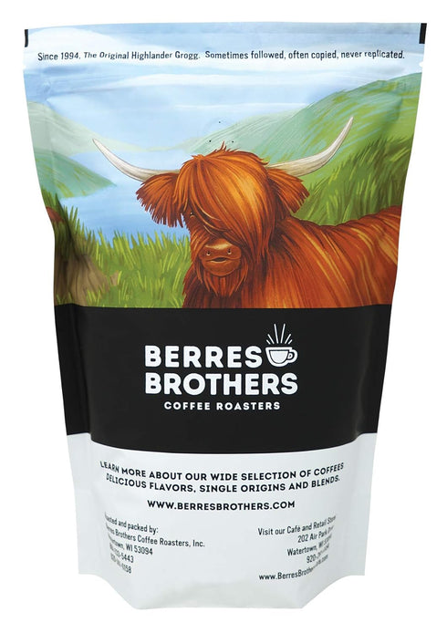 Coffee,10 Berres Brothers Highlander Grogg Flavored Ounce Bag of Ground Coffee, Combination of Caramel, Butterscotch