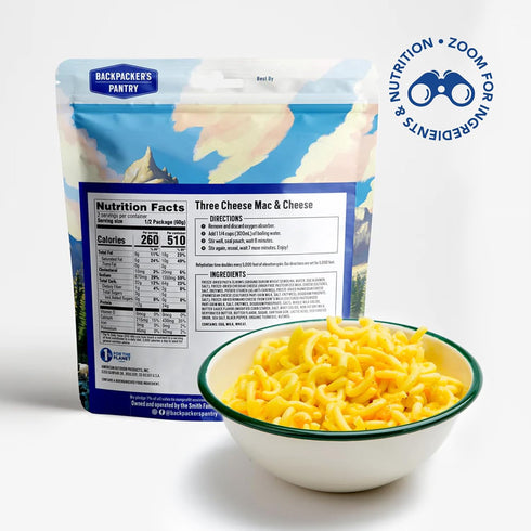 Gourmet Three Cheese Mac & Cheese - Perfect for Camping