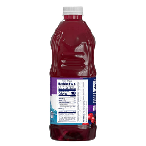 64 Oz Ocean Spray Cran-Grape Cranberry Grape Juice Drink, Fl Bottle