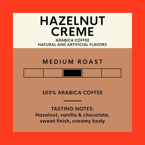 (2 lb San Francisco Bay Coffee - Flavored Medium Roast Whole Bean Coffee - Hazelnut Crme bag)