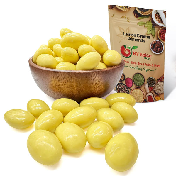 NY Spice Shop Lemon Creme Chocolate Covered Almonds - 3 Pound Candied