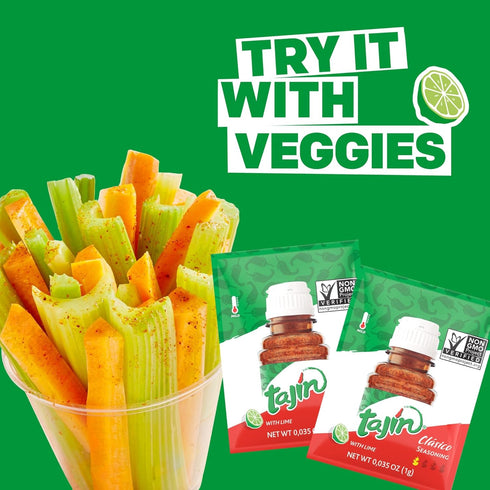 Tajin Clásico Chile Lime Seasoning To-Go Packets (Pack of 2)