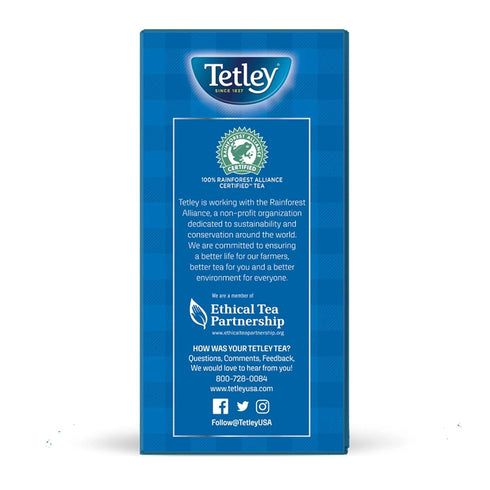 72 Count Tetley, Decaffeinated Classic Black Tea Bags