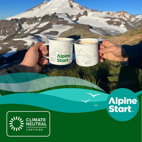 Alpine Start Instant Coffee Powder Mix, Medium Roast Original Blend, Hot or Cold Brew, 30 Servings