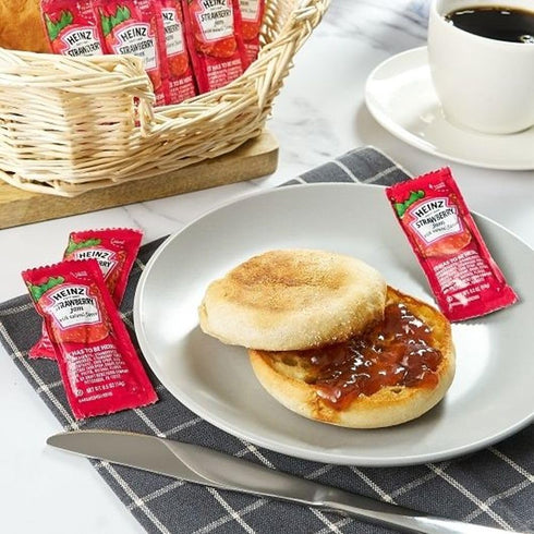 .5 200 Strawberry Jam , Squeeze Pouch, Ounce -- Case